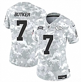 Women's Kansas City Chiefs #7 Harrison Butker 2024 F.U.S.E Arctic Camo Salute To Service Limited Stitched Jersey Dzhi,baseball caps,new era cap wholesale,wholesale hats