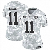 Women's Las Vegas Raiders #11 Tre Tucker 2024 F.U.S.E Arctic Camo Salute To Service Limited Stitched Jersey Dzhi,baseball caps,new era cap wholesale,wholesale hats