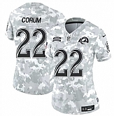 Women's Los Angeles Rams #22 Blake Corum 2024 F.U.S.E Arctic Camo Salute To Service Limited Stitched Jersey Dzhi,baseball caps,new era cap wholesale,wholesale hats