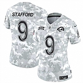 Women's Los Angeles Rams #9 Matthew Stafford 2024 F.U.S.E Arctic Camo Salute To Service Limited Stitched Jersey Dzhi,baseball caps,new era cap wholesale,wholesale hats