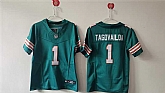 Women's Miami Dolphins #1 Tua Tagovailoa Aqua F.U.S.E Vapor Untouchable Stitched Jersey,baseball caps,new era cap wholesale,wholesale hats