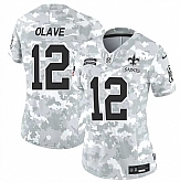 Women's New Orleans Saints #12 Chris Olave 2024 F.U.S.E Arctic Camo Salute To Service Limited Stitched Jersey Dzhi,baseball caps,new era cap wholesale,wholesale hats