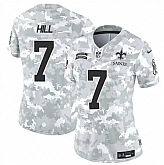 Women's New Orleans Saints #7 Taysom Hill 2024 F.U.S.E Arctic Camo Salute To Service Limited Stitched Jersey Dzhi,baseball caps,new era cap wholesale,wholesale hats