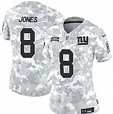 Women's New York Giants #8 Daniel Jones 2024 F.U.S.E Arctic Camo Salute To Service Limited Stitched Jersey Dzhi,baseball caps,new era cap wholesale,wholesale hats