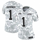 Women's New York Jets #1 Sauce Gardner 2024 F.U.S.E Arctic Camo Salute To Service Limited Stitched Jersey Dzhi,baseball caps,new era cap wholesale,wholesale hats