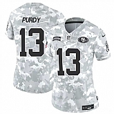 Women's San Francisco 49ers #13 Brock Purdy 2024 F.U.S.E Arctic Camo Salute To Service Limited Stitched Jersey Dzhi,baseball caps,new era cap wholesale,wholesale hats