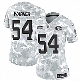 Women's San Francisco 49ers #54 Fred Warner 2024 F.U.S.E Arctic Camo Salute To Service Limited Stitched Jersey Dzhi,baseball caps,new era cap wholesale,wholesale hats