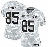 Women's San Francisco 49ers #85 George Kittle 2024 F.U.S.E Arctic Camo Salute To Service Limited Stitched Jersey Dzhi,baseball caps,new era cap wholesale,wholesale hats