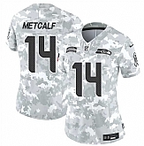 Women's Seattle Seahawks #14 DK Metcalf 2024 F.U.S.E Arctic Camo Salute To Service Limited Stitched Jersey Dzhi,baseball caps,new era cap wholesale,wholesale hats