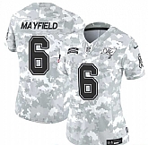 Women's Tampa Bay Buccaneers #6 Baker Mayfield 2024 F.U.S.E Arctic Camo Salute To Service Limited Stitched Jersey Dzhi,baseball caps,new era cap wholesale,wholesale hats