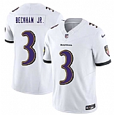 Men & Women & Youth Baltimore Ravens #3 Odell Beckham Jr. White 2023 F.U.S.E. Vapor Untouchable Stitched Jersey,baseball caps,new era cap wholesale,wholesale hats