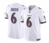 Men & Women & Youth Baltimore Ravens #6 Patrick Queen White 2023 F.U.S.E. Vapor Limited Stitched Jersey,baseball caps,new era cap wholesale,wholesale hats