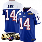 Men & Women & Youth Buffalo Bills #14 Stefon Diggs Blue White 2023 F.U.S.E. AFC East Champions With 4-star C Ptach Stitched Jersey,baseball caps,new era cap wholesale,wholesale hats