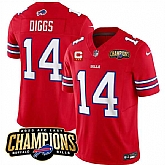 Men & Women & Youth Buffalo Bills #14 Stefon Diggs Red 2023 F.U.S.E. AFC East Champions With 3-star C Ptach Stitched Jersey,baseball caps,new era cap wholesale,wholesale hats