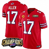 Men & Women & Youth Buffalo Bills #17 Josh Allen Red 2023 F.U.S.E. AFC East Champions With 4-star C Ptach Stitched Jersey,baseball caps,new era cap wholesale,wholesale hats