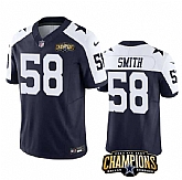 Men & Women & Youth Dallas Cowboys #58 Mazi Smith Navy White 2023 F.U.S.E. NFC East Champions Patch Stitched Jersey,baseball caps,new era cap wholesale,wholesale hats