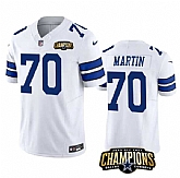 Men & Women & Youth Dallas Cowboys #70 Zack Martin White 2023 F.U.S.E. NFC East Champions Patch Stitched Jersey,baseball caps,new era cap wholesale,wholesale hats