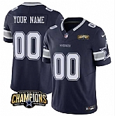 Men & Women & Youth Dallas Cowboys Active Player Custom Navy 2023 F.U.S.E. NFC East Champions Patch Football Stitched Jersey
