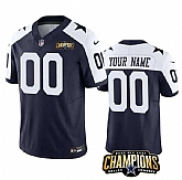 Men & Women & Youth Dallas Cowboys Active Player Custom Navy White 2023 F.U.S.E. NFC East Champions Patch Football Stitched Jersey,baseball caps,new era cap wholesale,wholesale hats