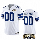 Men & Women & Youth Dallas Cowboys Active Player Custom White 2023 F.U.S.E. NFC East Champions Patch Football Stitched Jersey