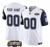 Men & Women & Youth Dallas Cowboys Active Player Custom White Navy 2023 F.U.S.E. NFC East Champions Patch Football Stitched Jersey,baseball caps,new era cap wholesale,wholesale hats
