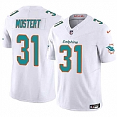 Men & Women & Youth Miami Dolphins #31 Raheem Mostert White 2023 F.U.S.E Alternate Vapor Limited Stitched Jersey