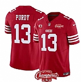Men & Women & Youth San Francisco 49ers #13 Brock Purdy Red 2023 F.U.S.E. With 1-star C Ptach And NFC West Champions Patch Stitched Jersey,baseball caps,new era cap wholesale,wholesale hats
