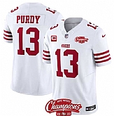 Men & Women & Youth San Francisco 49ers #13 Brock Purdy White 2023 F.U.S.E. With 1-star C Ptach And NFC West Champions Patch Stitched Jersey,baseball caps,new era cap wholesale,wholesale hats