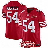 Men & Women & Youth San Francisco 49ers #54 Fred Warner Red 2023 F.U.S.E. NFC West Champions Patch Stitched Jersey,baseball caps,new era cap wholesale,wholesale hats