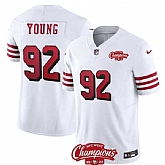 Men & Women & Youth San Francisco 49ers #92 Chase Young White 2023 F.U.S.E. NFC West Champions Patch Alternate Stitched Jersey,baseball caps,new era cap wholesale,wholesale hats