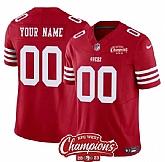 Men & Women & Youth San Francisco 49ers Active Player Custom Red 2023 F.U.S.E. NFC West Champions Patch Football Stitched Jersey,baseball caps,new era cap wholesale,wholesale hats