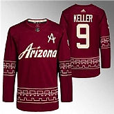 Men's Arizona Coyotes #9 Clayton Keller Garnet Alternate Pro Jersey Dzhi,baseball caps,new era cap wholesale,wholesale hats