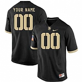 Men's Army Black Knights Black Customized College Jersey