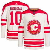 Men's Calgary Flames #10 Jonathan Huberdeau 2023 Cream Classic Primegreen Stitched Jersey Dzhi,baseball caps,new era cap wholesale,wholesale hats