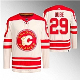 Men's Calgary Flames #29 Dillon Dube 2023 Cream Classic Primegreen Stitched Jersey Dzhi,baseball caps,new era cap wholesale,wholesale hats