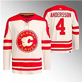 Men's Calgary Flames #4 Rasmus Andersson 2023 Cream Classic Primegreen Stitched Jersey Dzhi,baseball caps,new era cap wholesale,wholesale hats