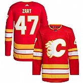 Men's Calgary Flames #47 Connor Zary Red Stitched Jersey Dzhi,baseball caps,new era cap wholesale,wholesale hats