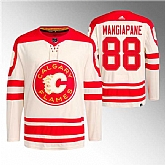 Men's Calgary Flames #88 Andrew Mangiapane 2023 Cream Classic Primegreen Stitched Jersey Dzhi