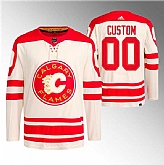 Men's Calgary Flames Custom 2023 Cream Classic Primegreen Stitched Jersey,baseball caps,new era cap wholesale,wholesale hats
