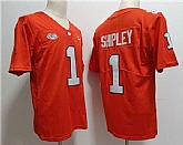 Men's Clemson Tigers #1 Will Shipley Orange Stitched Football Jersey,baseball caps,new era cap wholesale,wholesale hats