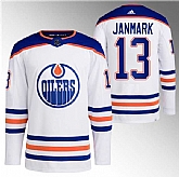 Men's Edmonton Oilers #13 Mattias Janmark White Stitched Jersey Dzhi,baseball caps,new era cap wholesale,wholesale hats