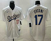Men's Los Angeles Dodgers #17 Shohei Ohtani Number White Gold Championship Stitched Cool Base Nike Jersey,baseball caps,new era cap wholesale,wholesale hats