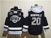 Men's Los Angeles Kings #20 Luc Robitaille Black Ageless Must-Have Lace-Up Pullover Hoodie,baseball caps,new era cap wholesale,wholesale hats