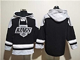 Men's Los Angeles Kings Blank Black Ageless Must-Have Lace-Up Pullover Hoodie