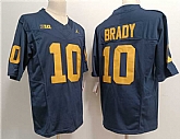 Men's Michigan Wolverines #10 Tom Brady 2023 F.U.S.E. Navy Stitched Jersey,baseball caps,new era cap wholesale,wholesale hats