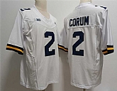 Men's Michigan Wolverines #2 CORUM White 2023 F.U.S.E. Stitched Jersey,baseball caps,new era cap wholesale,wholesale hats
