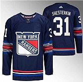 Men's New York Rangers #31 Igor Shesterkin Navy Stitched Jersey Dzhi,baseball caps,new era cap wholesale,wholesale hats