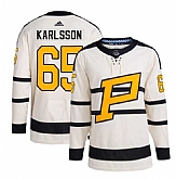 Men's Pittsburgh Penguins #65 Erik Karlsson Cream 2023 Winter Classic Stitched Jersey Dzhi