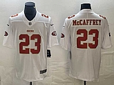 Men's San Francisco 49ers #23 Christian McCaffrey White Vapor Untouchable Limited Stitched Jersey,baseball caps,new era cap wholesale,wholesale hats