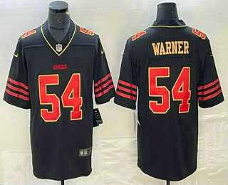 Men's San Francisco 49ers #54 Bobby Wagner White Gold Fashion Vapor Limited Stitched Jersey